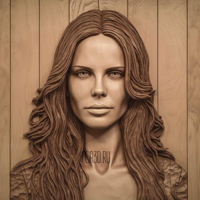 Kate Beckinsale 4 stl model for CNC